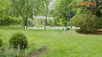 Tondeuse à gazon manuelle Staysharp Max 45 cm de largeur de coupe