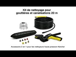 Kärcher Nettoyeur gouttières / canalisations 20 m accessoire pour  nettoyeurs haute pression