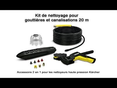 Kit de nettoyage pour canalisations et gouttières 20 m KÄRCHER