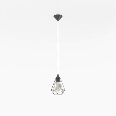 Suspension métal noir E27 60W Ø17,5 cm TARBES - EGLO