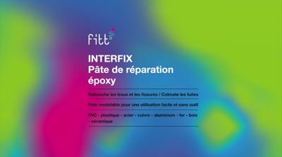 Pâte de réparation époxy blanche Interfix 60g - FITT