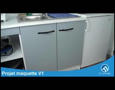 Charnières invisibles pour contre-porte d'élément réfrigérateur diamètre 35mm par 2 CIME