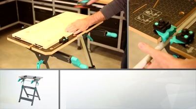 Établi de serrage et support de machine MASTER 750 ERGO - WOLFCRAFT