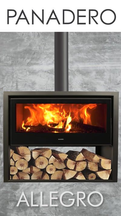 Poêle à bois Allegro 8.9KW Flamme verte 7 étoiles PANADERO